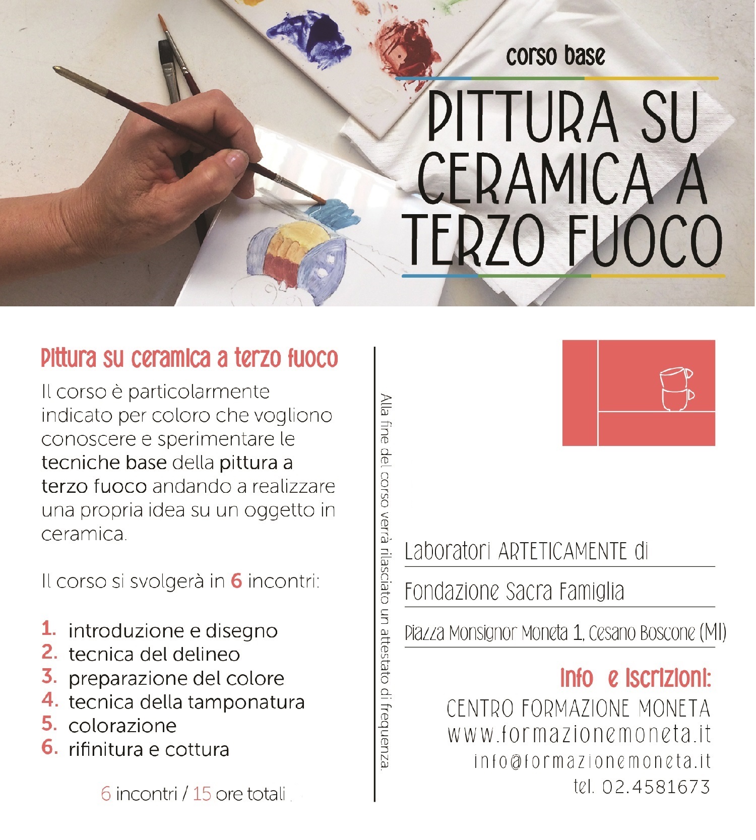 Pittura a ceramica su terzo fuoco