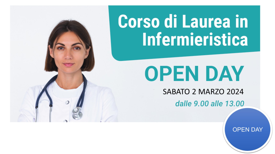 OPEN DAY CORSO DI LAUREA INFERMIERISTICA 2024